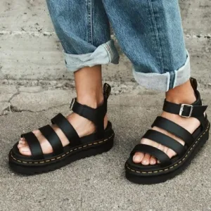 Dr. Marten VEGAN BLAIRE WOMEN'S FELIX GLADIATOR SANDALS SZ US L6 FIRM PR…