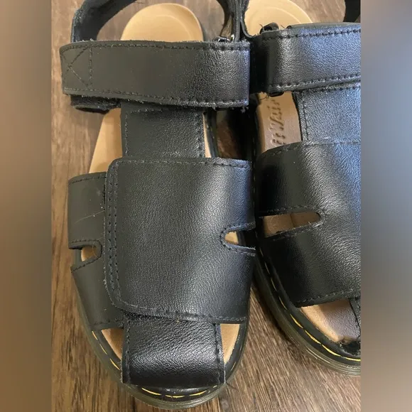 Dr. Martens Black Fisherman Sandals