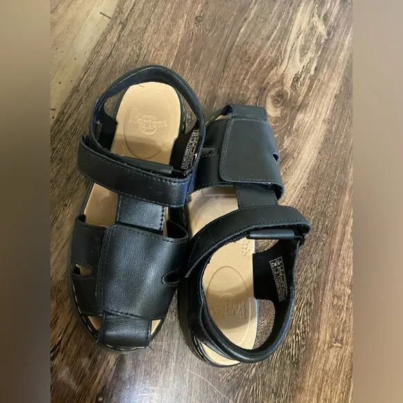 Dr. Martens Black Fisherman Sandals