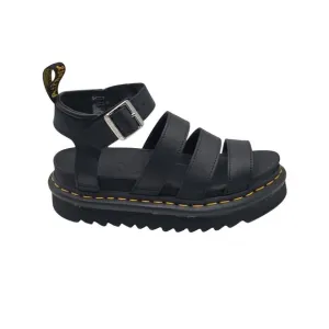 Dr. Martens Blaire Sandals Womens Size 5 Strappy Buckle Black SoftWair Platform