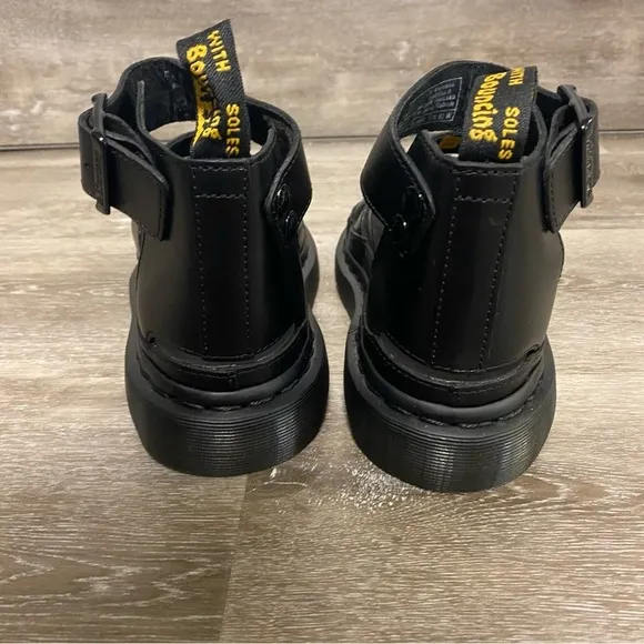 Dr. Martens | Clarissa II Leather Strappy Sandals Black NEW