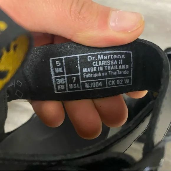 Dr. Martens | Clarissa II Leather Strappy Sandals Black NEW