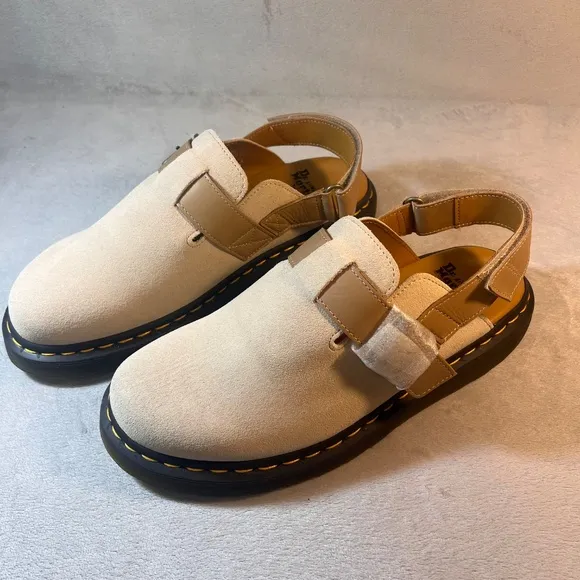Dr. Martens Jorge II Warm Stone Buttersoft Sling Back Sandals Mules Sz11-M/ 12-W