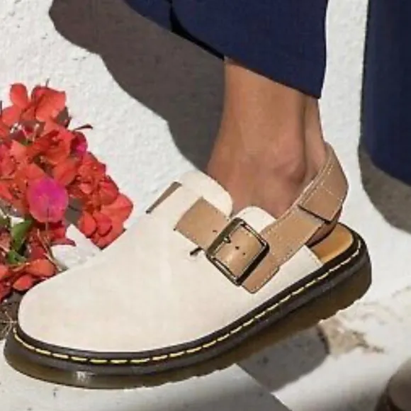 Dr. Martens Jorge II Warm Stone Buttersoft Sling Back Sandals Mules Sz11-M/ 12-W