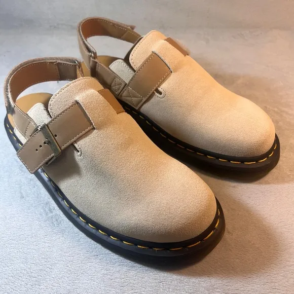 Dr. Martens Jorge II Warm Stone Buttersoft Sling Back Sandals Mules Sz11-M/ 12-W