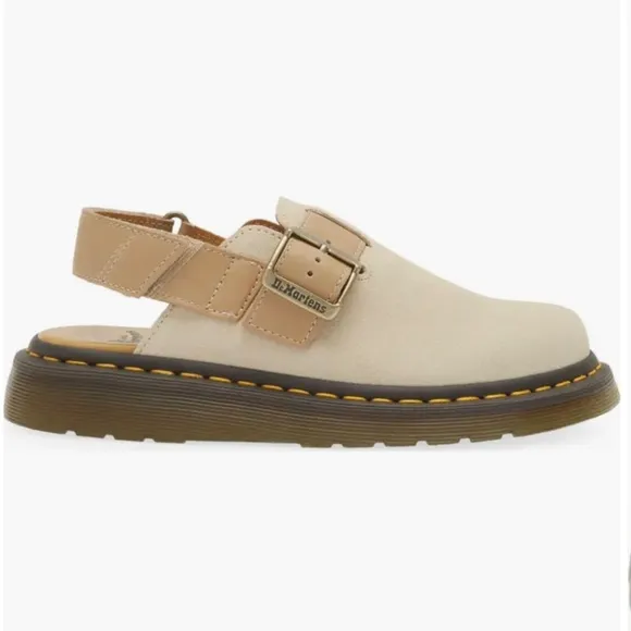 Dr. Martens Jorge II Warm Stone Buttersoft Sling Back Sandals Mules Sz11-M/ 12-W