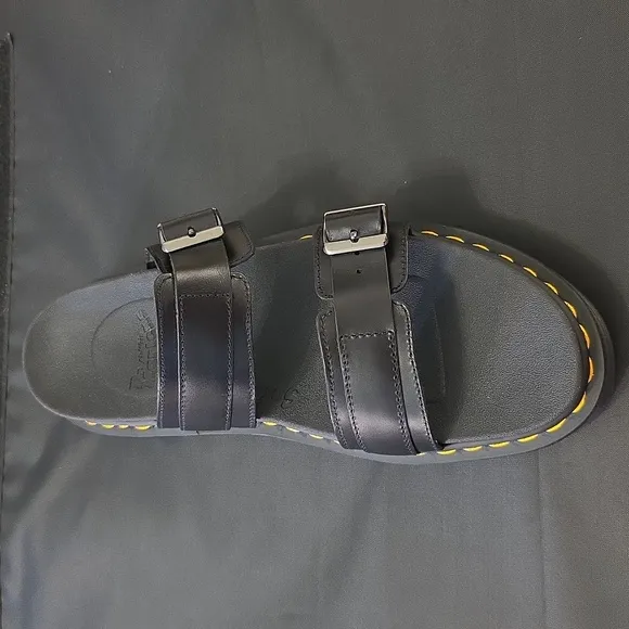 DR MARTENS MYLES SLIDE DOUBLE STRAP SANDAL
