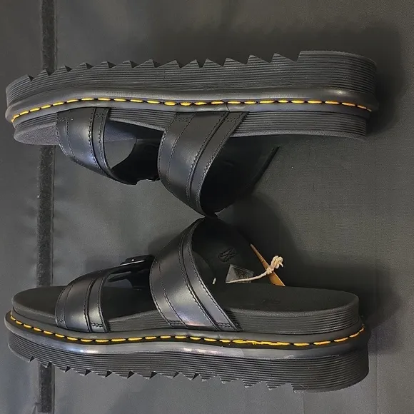 DR MARTENS MYLES SLIDE DOUBLE STRAP SANDAL