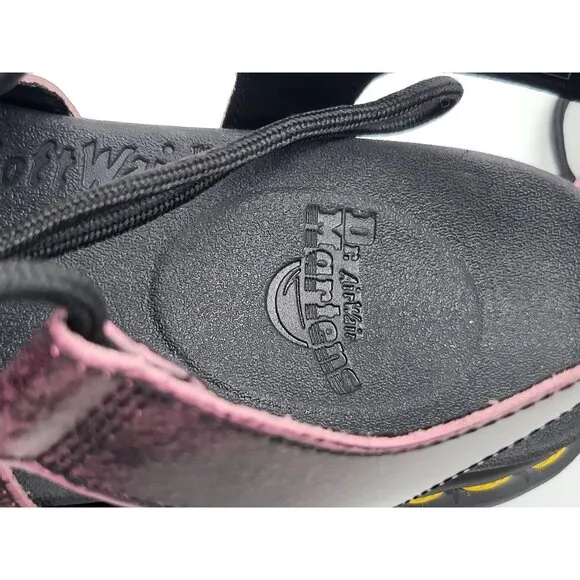 Dr. Martens Nartilla XL Distressed  Womens Platform Gladiator Pink Sandals Sz 7