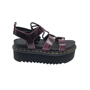 Dr. Martens Nartilla XL Distressed  Womens Platform Gladiator Pink Sandals Sz 7