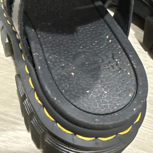Dr. Martens Ricki Gladiator Nappa Lux Leather Platform Sandals Women 5 Size NEW