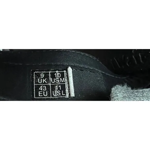 Dr. Martens Ryker Black Leather Strap Slide Sandals Size 11
