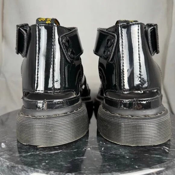 Dr. Martens The Clarissa II Patent Leather Strap Sandals Gladiator Size 6 US