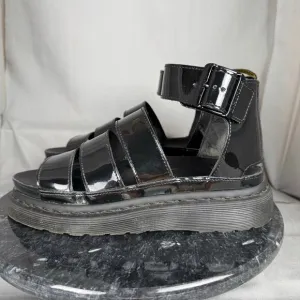 Dr. Martens The Clarissa II Patent Leather Strap Sandals Gladiator Size 6 US
