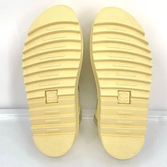 Dr. Martens Voss Mono Sandals Toile Cream Monochrome Pastel Yellow Soft Girl 9