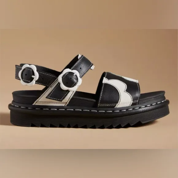 Dr. Martens VOSS PISA LEATHER STRAP SANDALS Size 8