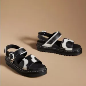 Dr. Martens VOSS PISA LEATHER STRAP SANDALS Size 8