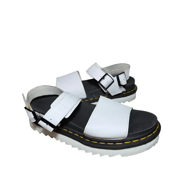 Dr. Martens White Sandals