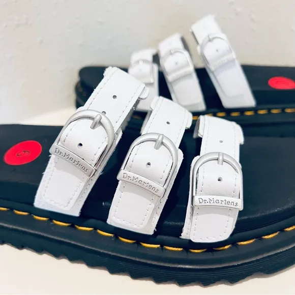 Dr. Martens Women’s Blaire White Leather Platform Sandals/Sz:7,8/NEW