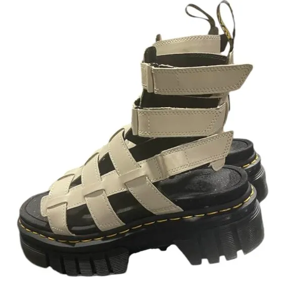 Dr. Martens Women's Ricki Gladiator NWOT Combat Moto Platform Sandals