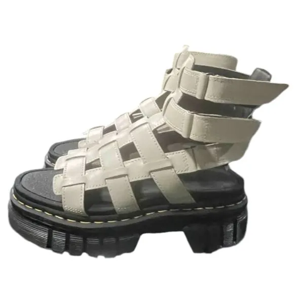 Dr. Martens Women's Ricki Gladiator NWOT Combat Moto Platform Sandals