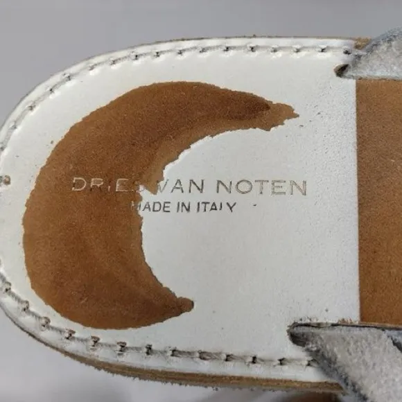 Dries Van Noten Leather Boho Summer Sling Back Sandals