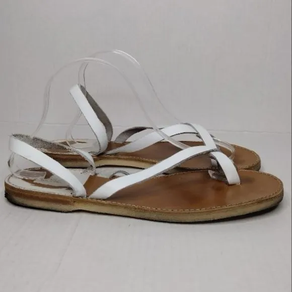 Dries Van Noten Leather Boho Summer Sling Back Sandals