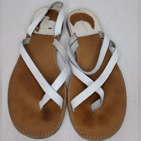 Dries Van Noten Leather Boho Summer Sling Back Sandals