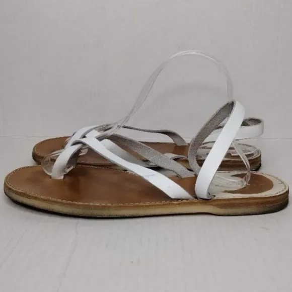 Dries Van Noten Leather Boho Summer Sling Back Sandals