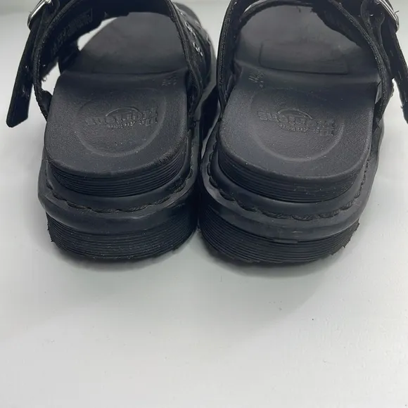 DR.MARTENS Myles Hardware Detail Double Buckle Slide Sandals Women's Size 7