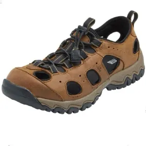 Duluth Trading Co Wild Boar Oiled Leather Sandals Brown 10 Wide 10W Adjustable