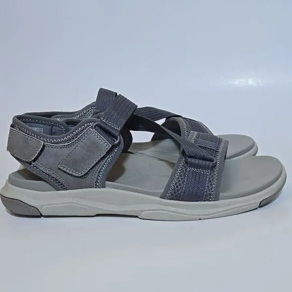 Earth Origins Vivvy Hiking Sandals Women's Size 10 Wide Adjustable Camping Grey