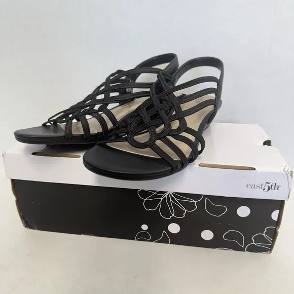 East 5th Womens Reno Wedge  Strappy Sandals Size 8M
