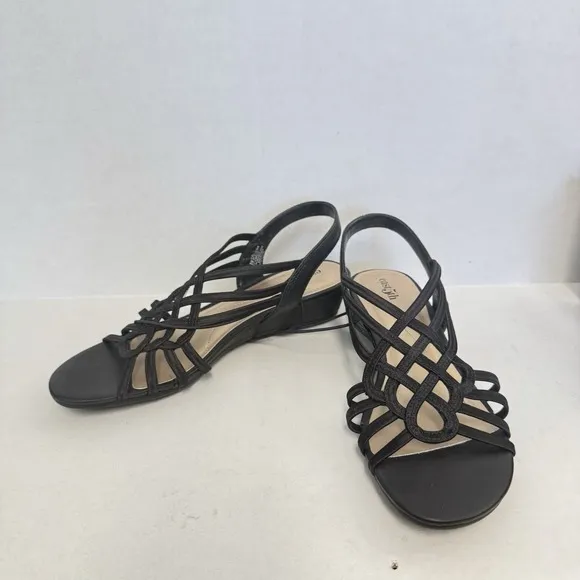 East 5th Womens Reno Wedge  Strappy Sandals Size 8M