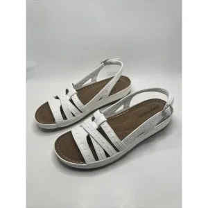Easy Street Adjustable Strap Sandals Kehlani Tan