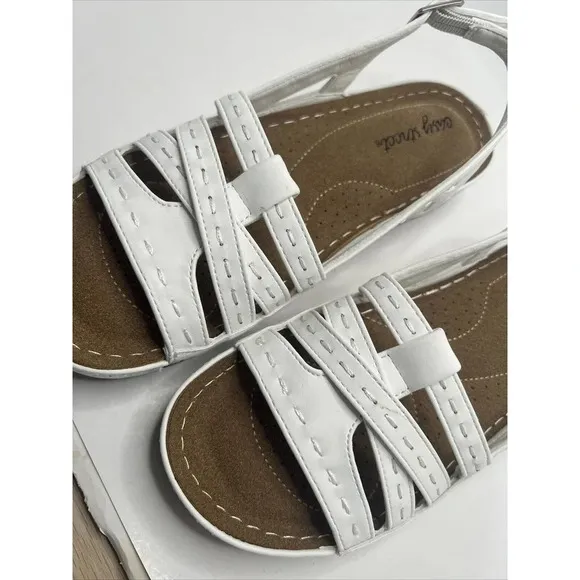 Easy Street Adjustable Strap Sandals Kehlani Tan