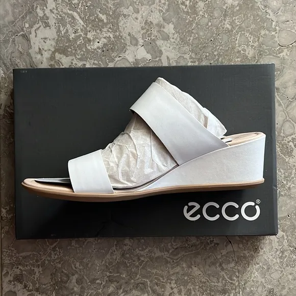 ECCO Shape 35 Wedge 2-Strap Sandals, Size EU 41 | US 10-10.5 NEW in Box $150