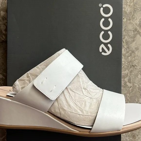ECCO Shape 35 Wedge 2-Strap Sandals, Size EU 41 | US 10-10.5 NEW in Box $150