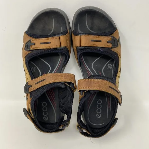 Ecco Yucatan Men's Sandal Leather Trail Hike EUR 39