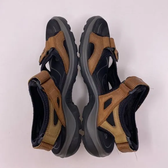 Ecco Yucatan Men's Sandal Leather Trail Hike EUR 39