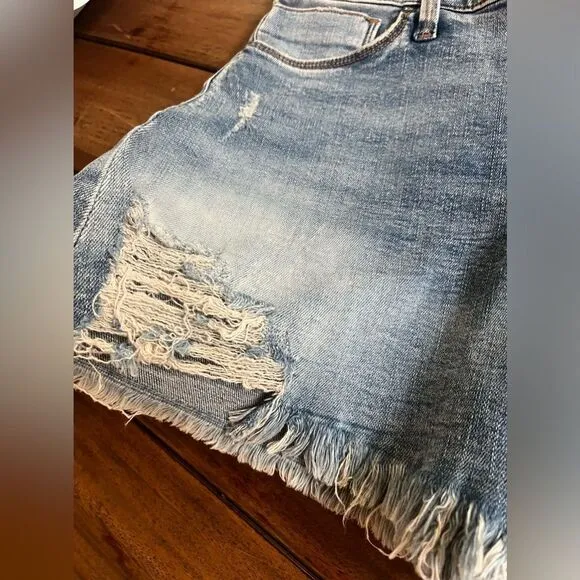 Edyson DELON  Denim high-rise Distressed Shorts; Size 27 NWT! 2 pairs to sell!