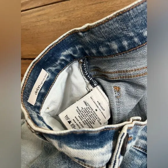 Edyson DELON  Denim high-rise Distressed Shorts; Size 27 NWT! 2 pairs to sell!
