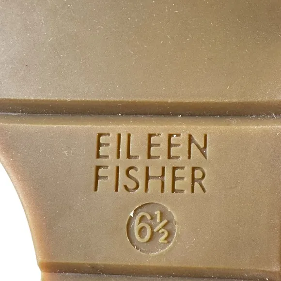 Eileen Fisher Agnes Espadrille Wedge Slip On Sandals in Black Leather | 6.5