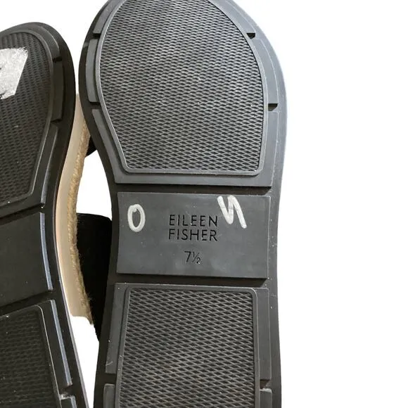Eileen fisher Dash leather Sandals size 7 1/2 wedge heel