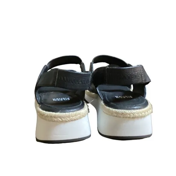 Eileen fisher Dash leather Sandals size 7 1/2 wedge heel