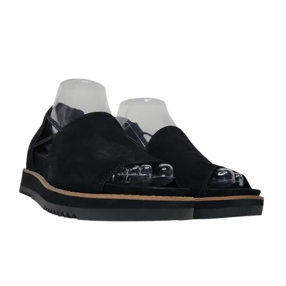 Eileen Fisher Ken Tumbled Nubuck Leather Sandals EF47541 Size 8