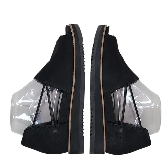 Eileen Fisher Ken Tumbled Nubuck Leather Sandals EF47541 Size 8