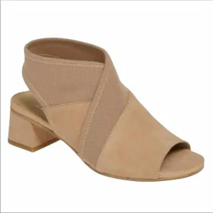 EILEEN FISHER Luca Sandal Latte Tumbled Nubuck 9.5