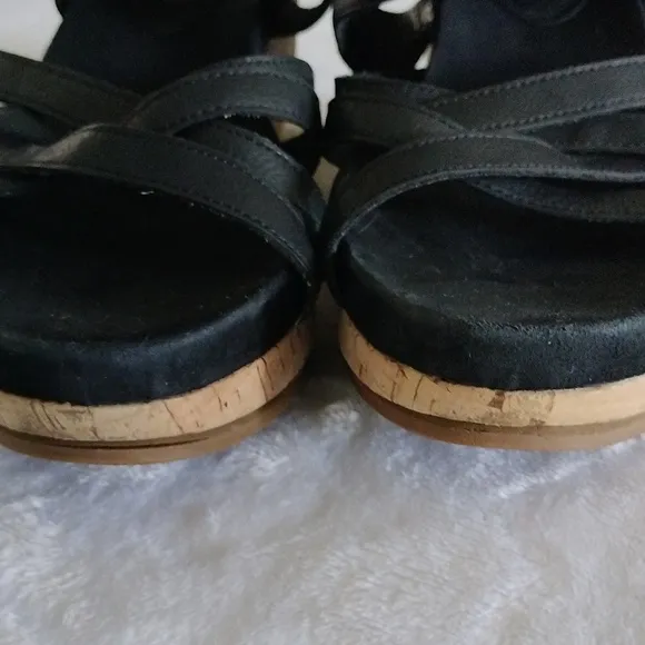 Eileen Fisher Platform Wedge Sandals size 9.5