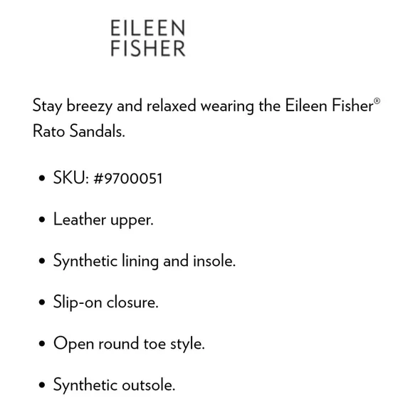 EILEEN Fisher Rato Sandals